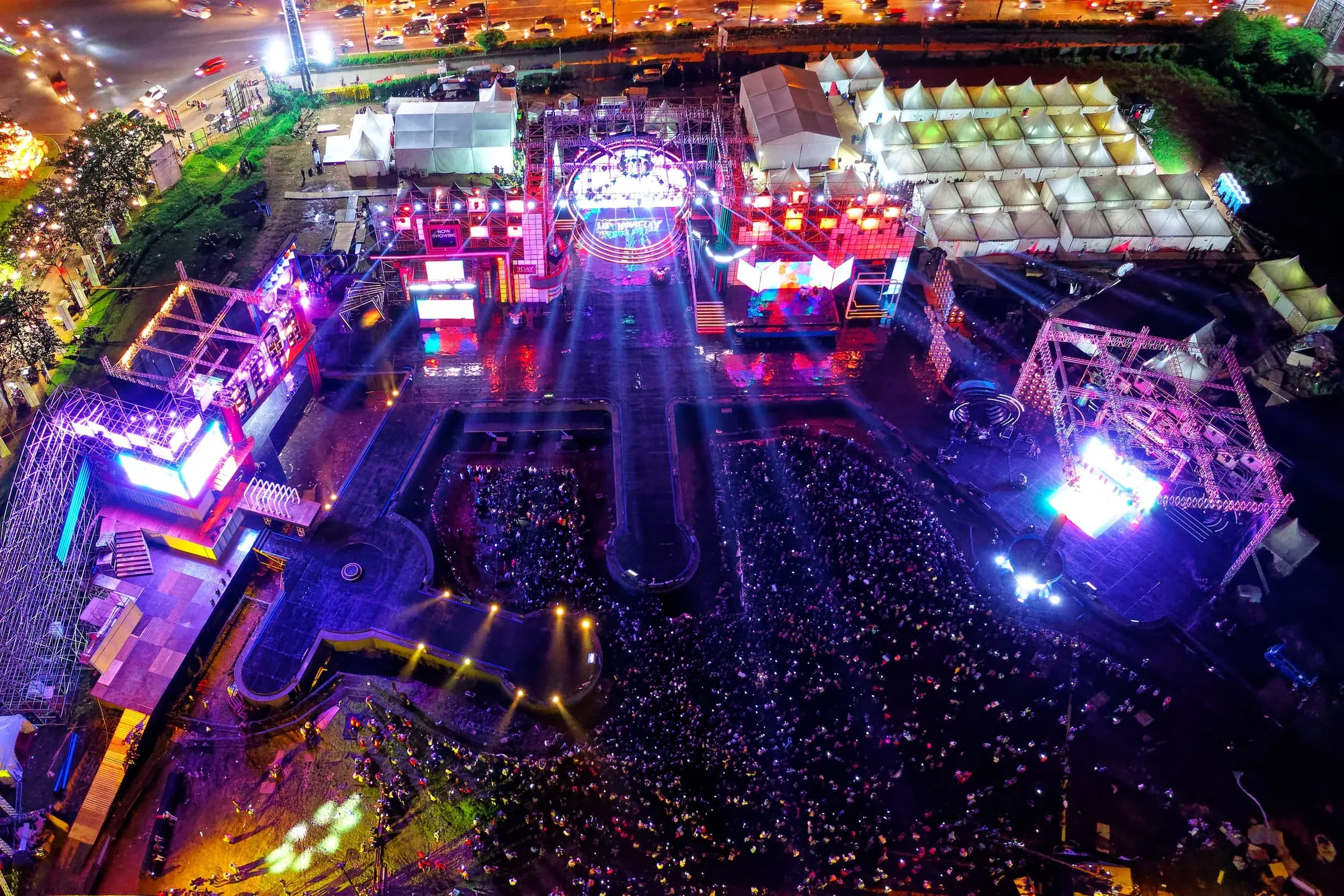 Brand Activation Drone Video photographed from an aerial drone perspective