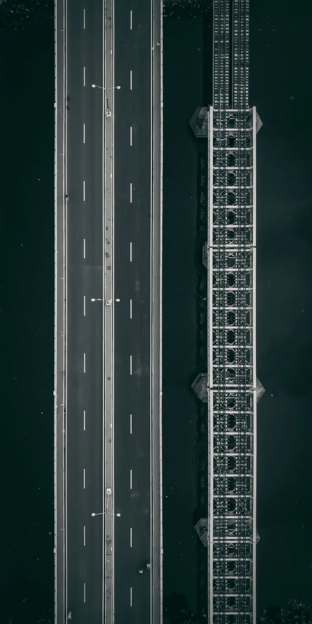 commercial or industrial asset photographed from an aerial drone perspective