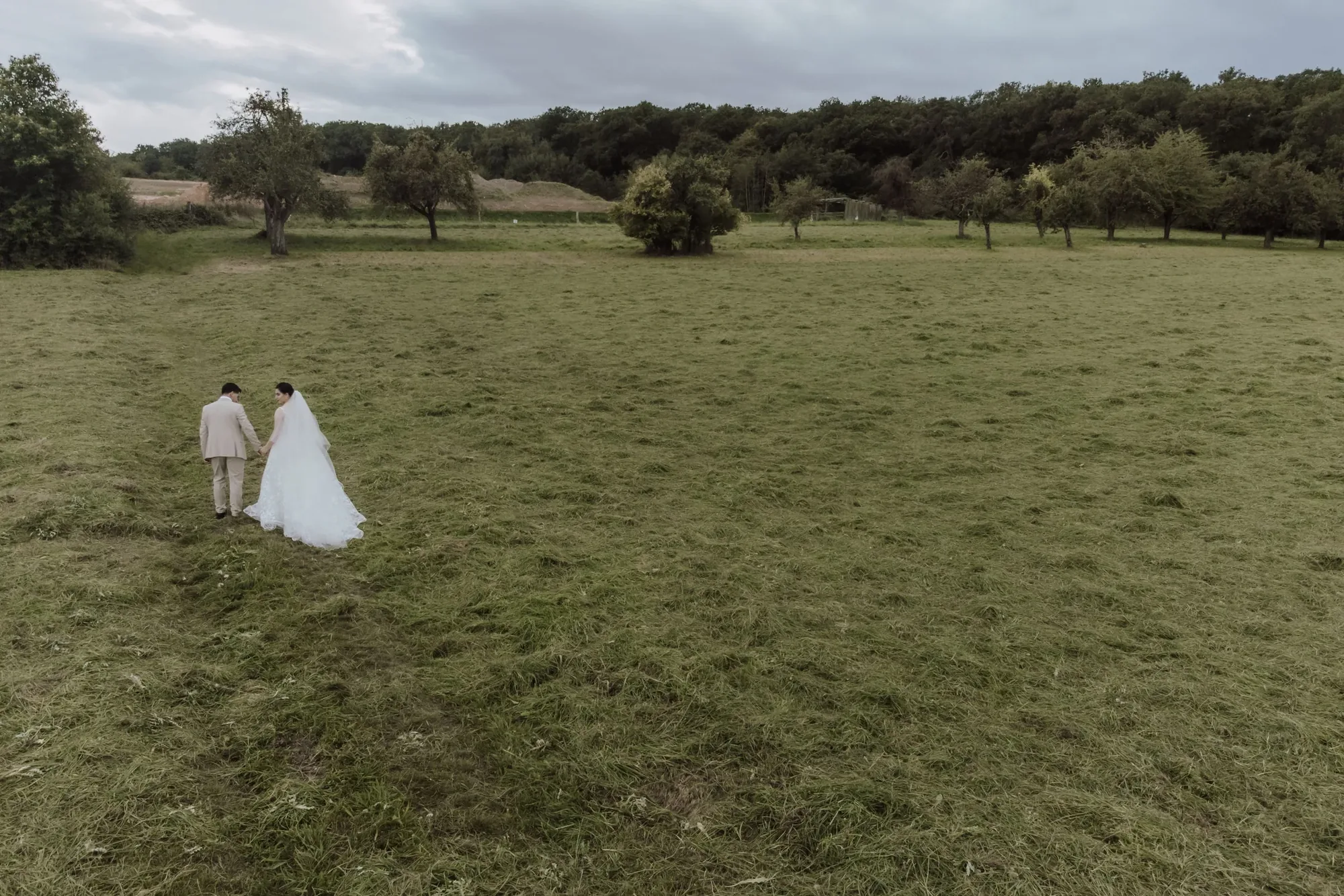Engagement + Proposal Drone Photography photographed from an aerial drone perspective