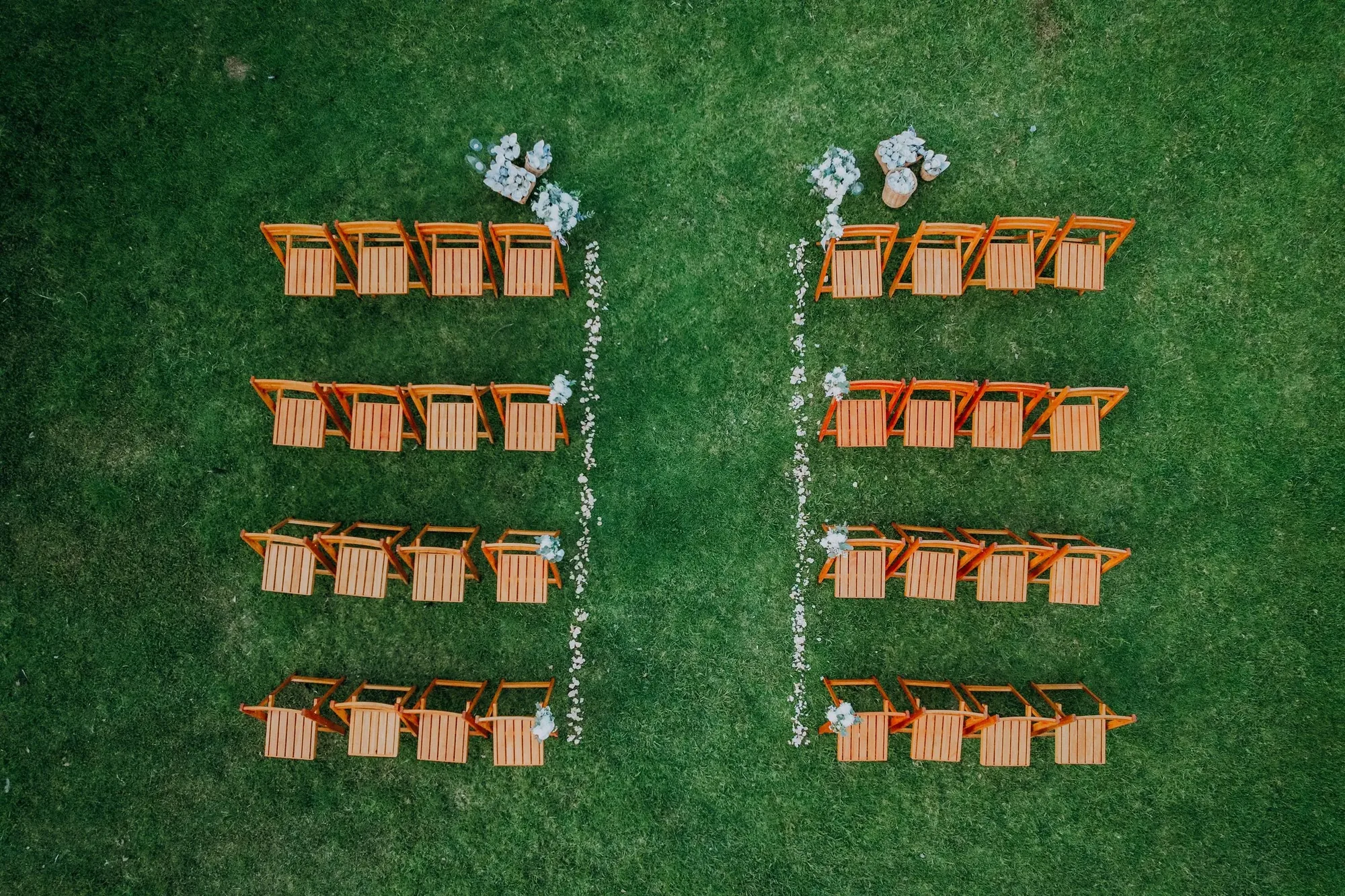 White-Label Wedding Drone Video photographed from an aerial drone perspective