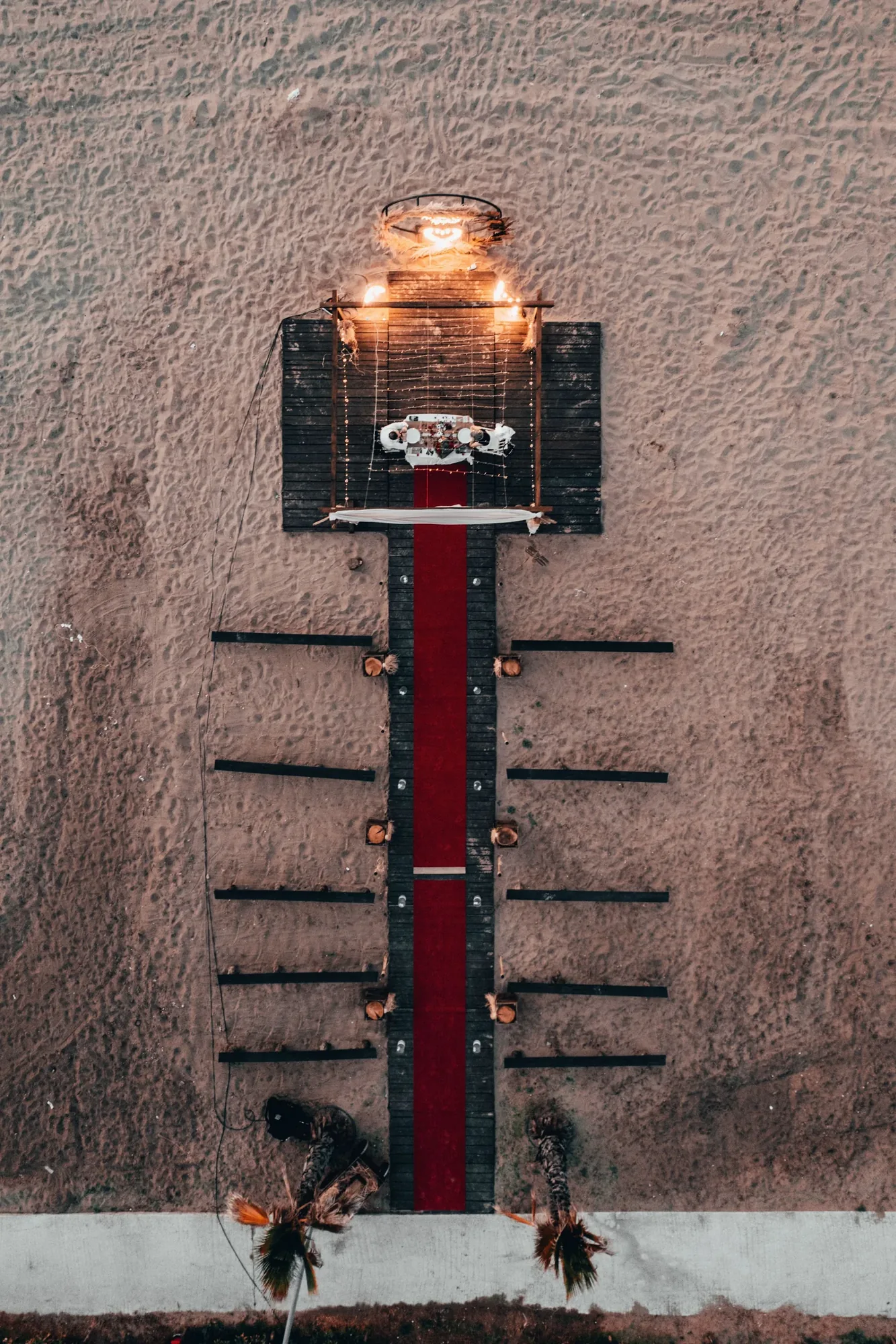 White-Label Wedding Drone Video photographed from an aerial drone perspective